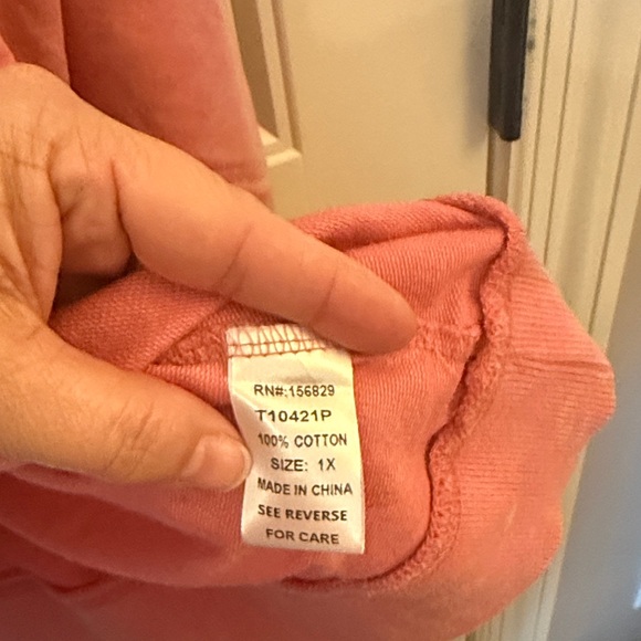 White Birch Red and White Holiday Mineral Washed  Sweater - Picture 4 of 7